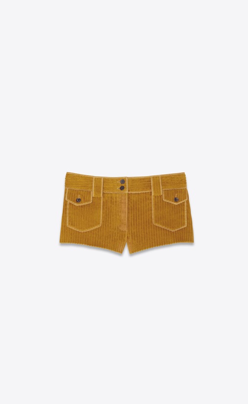 Micro shorts in vintage corduroy